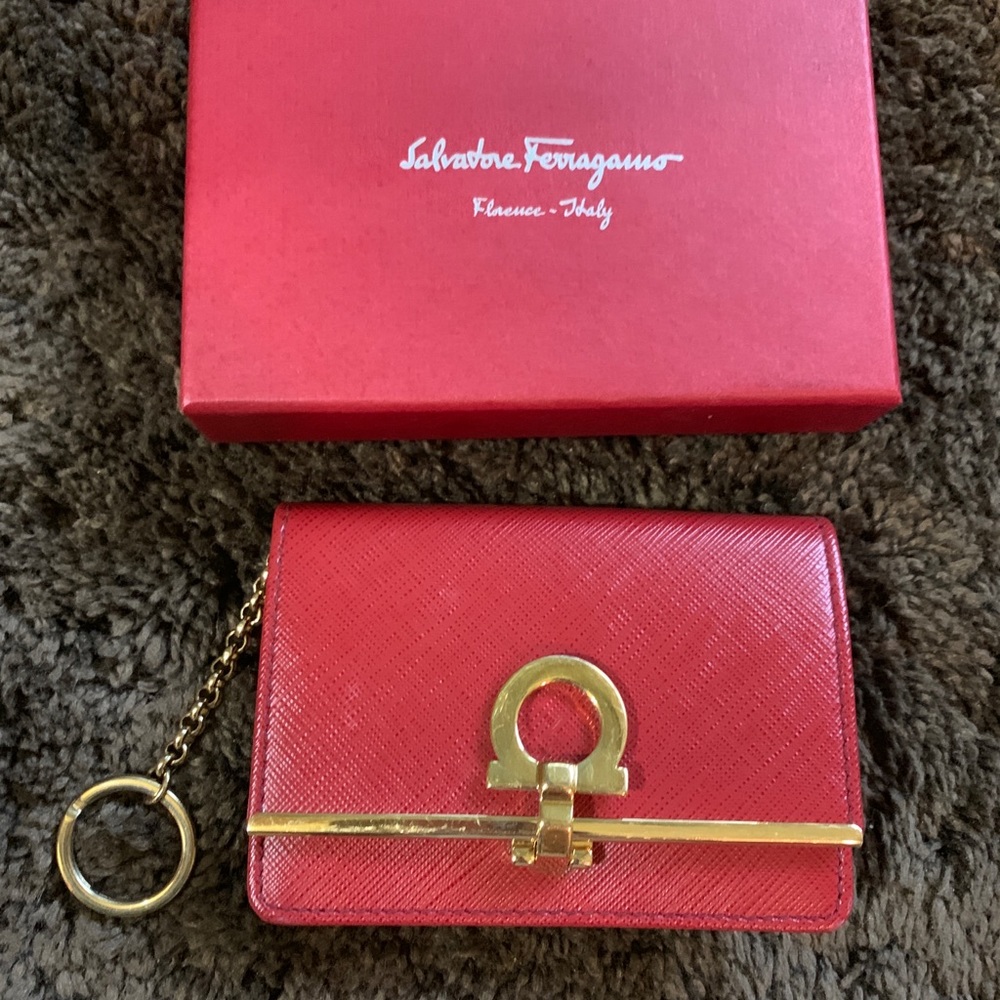 Ferragamo coin and card pouch